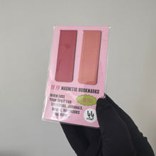 Load image into Gallery viewer, YA YA Magnetic Bookmarks| Twin Pack (Raspberry/ Dusky Rose (Pink))