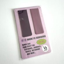 Load image into Gallery viewer, YA YA Magnetic Bookmarks| Twin Pack (Ube/ Light Ube Purple)