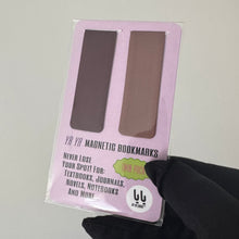 Load image into Gallery viewer, YA YA Magnetic Bookmarks| Twin Pack (Aubergine/ Taro Latté (Purple))