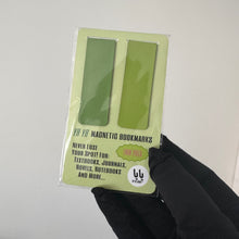 Load image into Gallery viewer, YA YA Magnetic Bookmarks| Twin Pack (Green/ Apple Green)