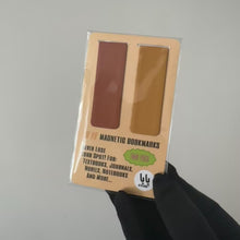 Load and play video in Gallery viewer, YA YA Magnetic Bookmarks| Twin Pack (Burnt Orange/ Light Orange)