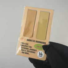 Load and play video in Gallery viewer, YA YA Magnetic Bookmarks| Twin Pack (Shocking Peach/ Buttermilk (Light Yellow)