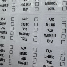 Load image into Gallery viewer, Prayer/ Salah Planner Sticker Sheets (Various Pack Sizes)
