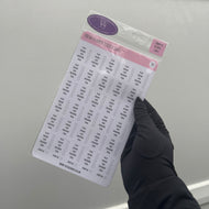 Prayer/ Salah Planner Sticker Sheets (Various Pack Sizes)