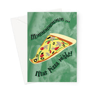 Mmmm... Iftar Pizza Night YA YA CARD Greeting Card