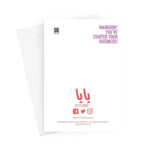 Load image into Gallery viewer, Mabrook! You&#39;ve Started Your Business! YA YA CARDS Greeting Card
