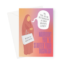 Load image into Gallery viewer, Mabrook! You&#39;ve Started Your Business! YA YA CARDS Greeting Card
