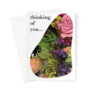 Thinking Of You... (Flowers) YA YA CARD Greeting Card